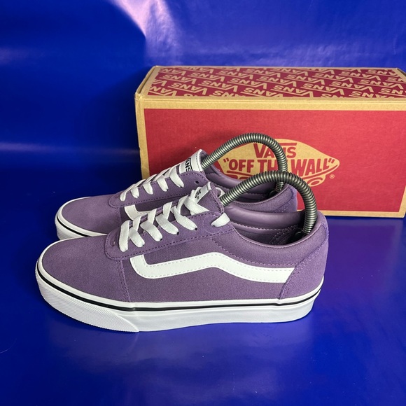 Vans Ward Purple White Women’s Size 6.5 Casual Sneaker Fast Shipping With Box - Picture 2 of 6